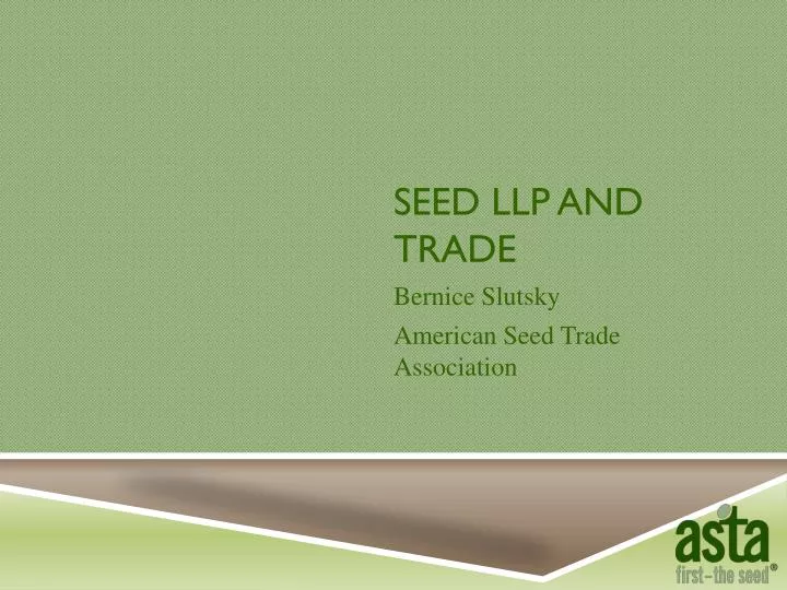 seed llp and trade