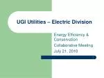 UGI Utilities – Electric Division - slide 1