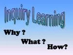 Inquiry Learning - slide 1