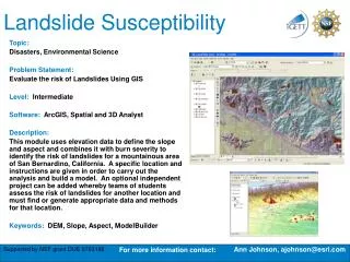 Landslide Susceptibility