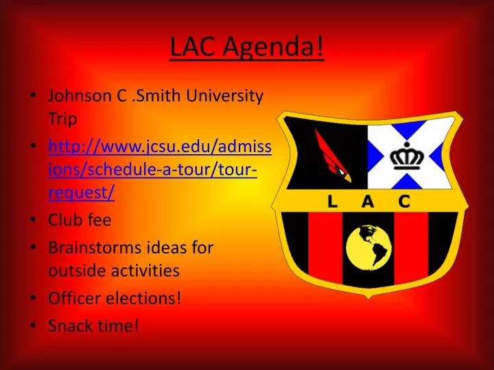 lac agenda