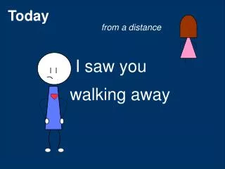 walking away