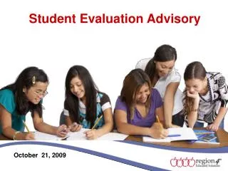 Student Evaluation Advisory