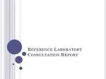 Reference Laboratory Consultation Report