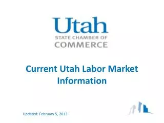 Current Utah Labor Market Information