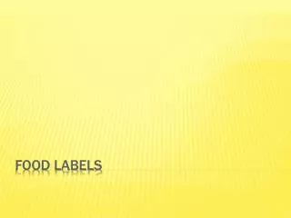 food labels