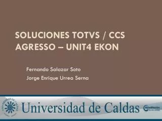 soluciones totvs ccs agresso unit4 ekon