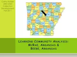 Learning Community Analysis: McRae, Arkansas &amp; Beebe, Arkansas