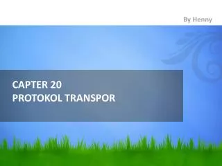 capter 20 protokol transpor