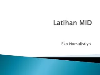 latihan mid