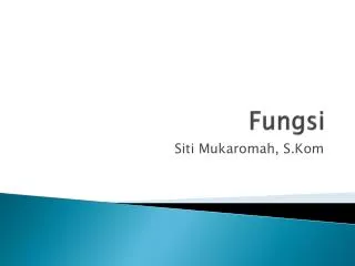 fungsi