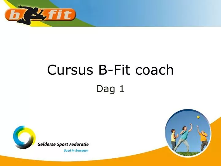 cursus b fit coach