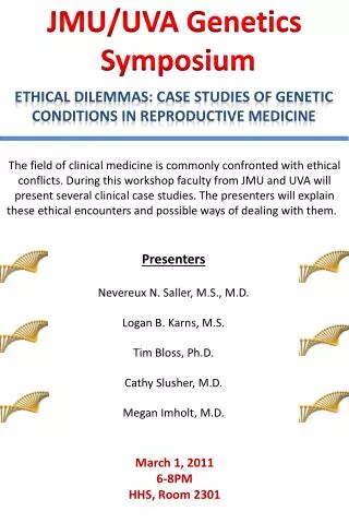 JMU/UVA Genetics Symposium