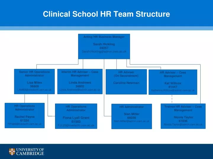 PPT - Clinical School HR Team Structure PowerPoint Presentation, free ...