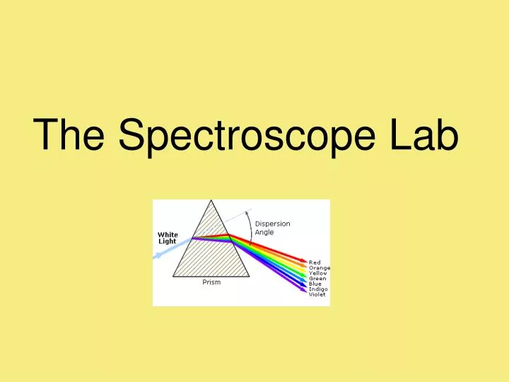 the spectroscope lab
