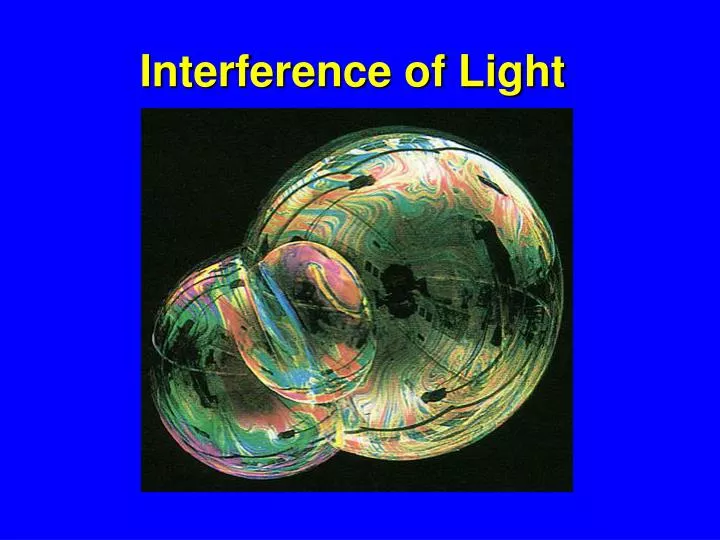 interference of light