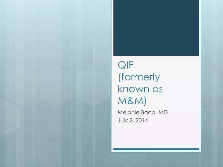 qif formerly known as m m