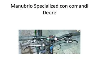 Manubrio Specialized con comandi Deore
