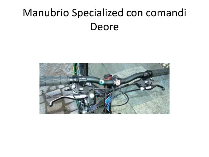 manubrio specialized con comandi deore