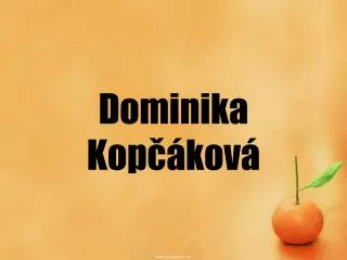 Dominika Kopčáková
