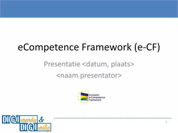 ecompetence framework e cf