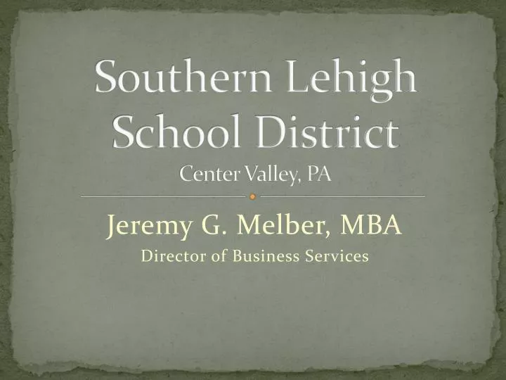 southern lehigh school district center valley pa