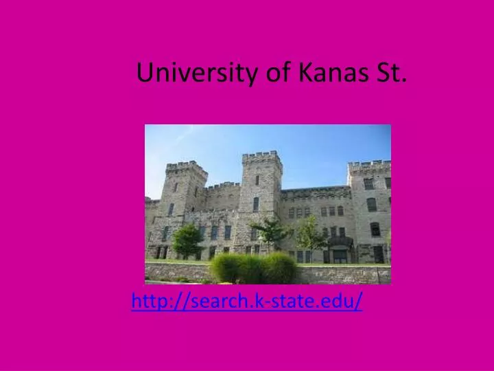 university of kanas st