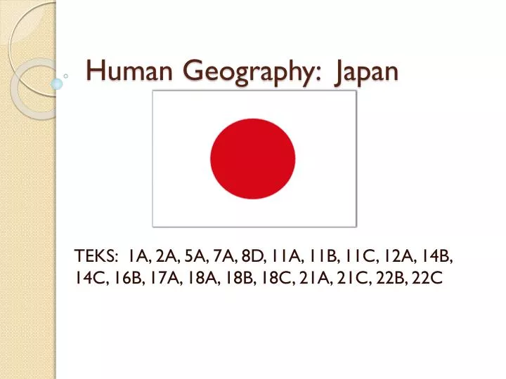 human geography japan