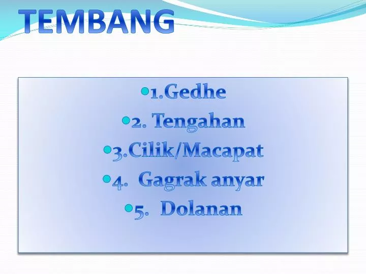 tembang