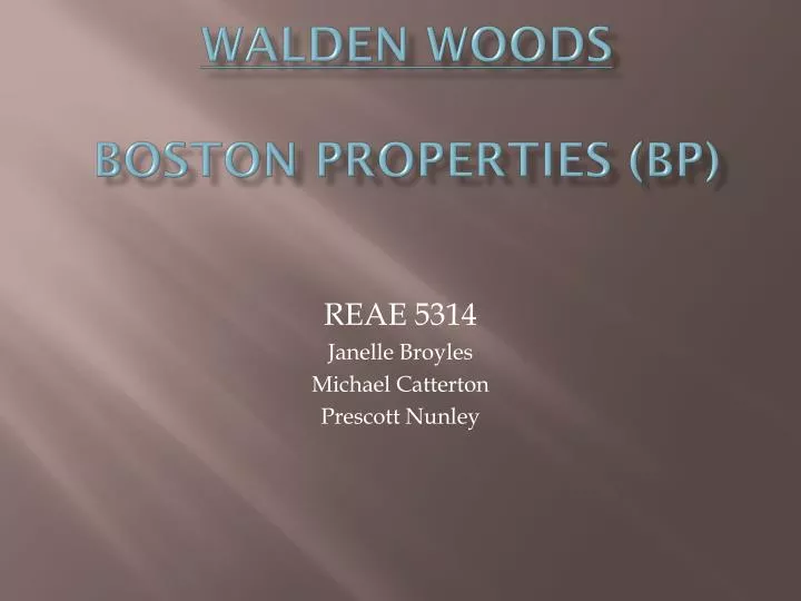 walden woods boston properties bp