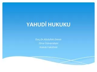 yahud hukuku