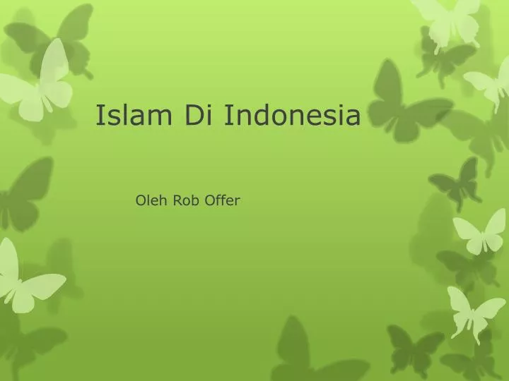 islam di indonesia