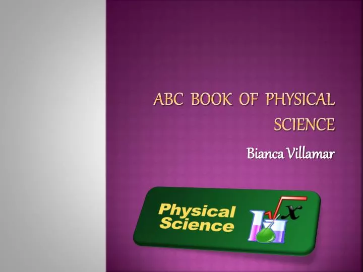 abc book of physical science