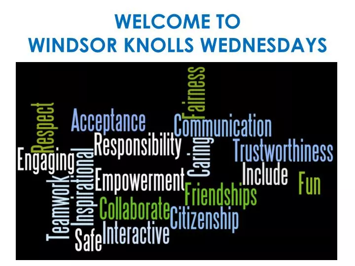 welcome to windsor knolls wednesdays