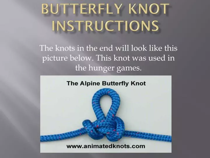 butterfly knot instructions