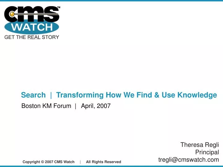 search transforming how we find use knowledge