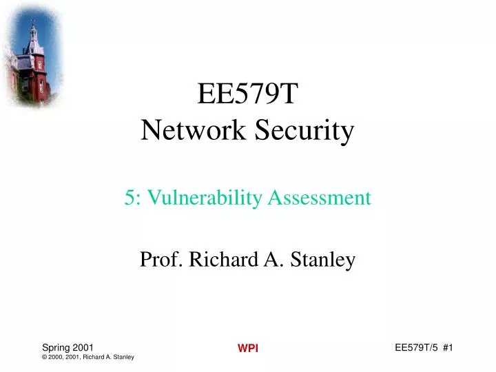 ee579t network security 5 vulnerability assessment