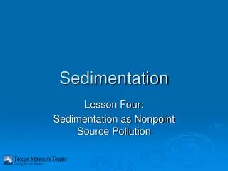 Sedimentation