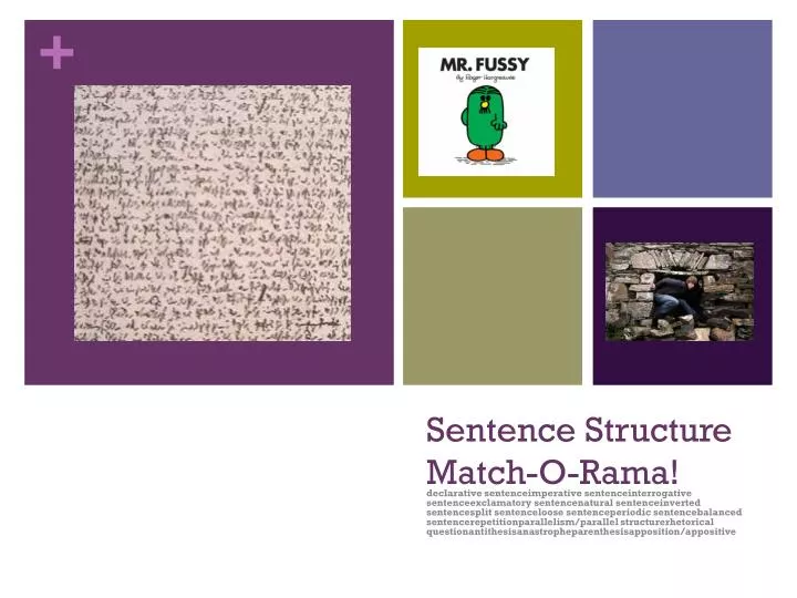 sentence structure match o rama