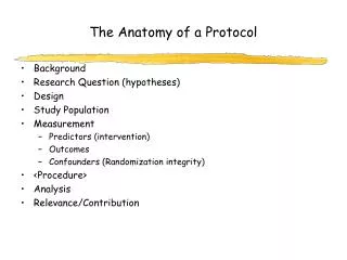 the anatomy of a protocol