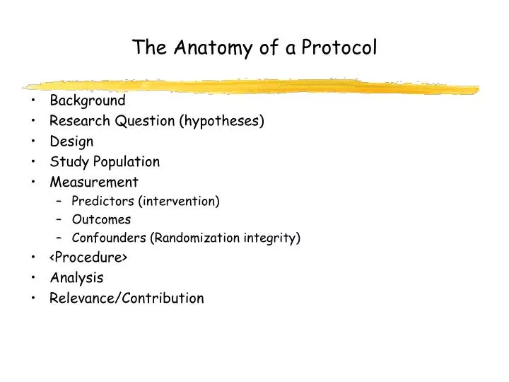 the anatomy of a protocol