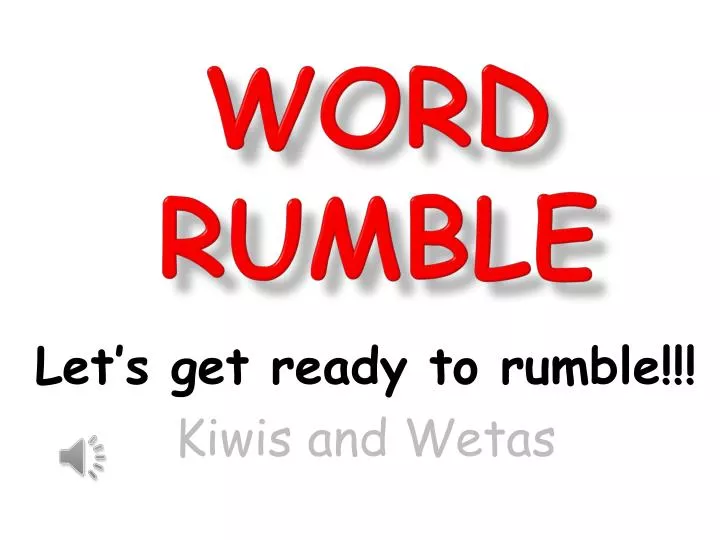 word rumble