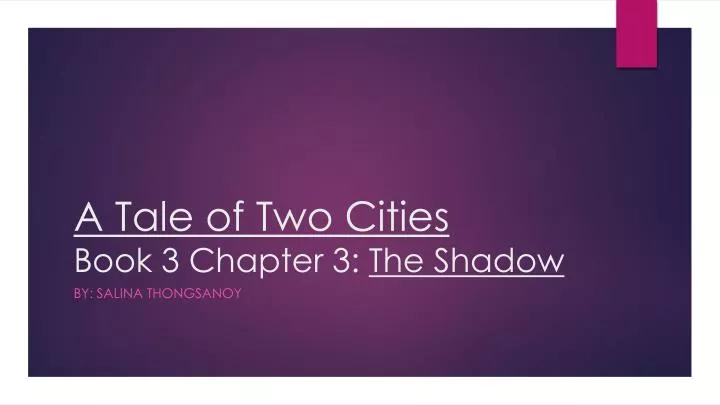 a tale of two cities book 3 chapter 3 the shadow