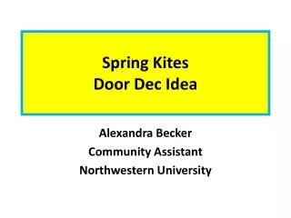 Spring Kites Door Dec Idea