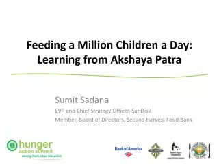 Feeding a Million Children a Day: Learning from Akshaya Patra