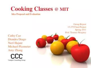 Cooking Classes @ MIT