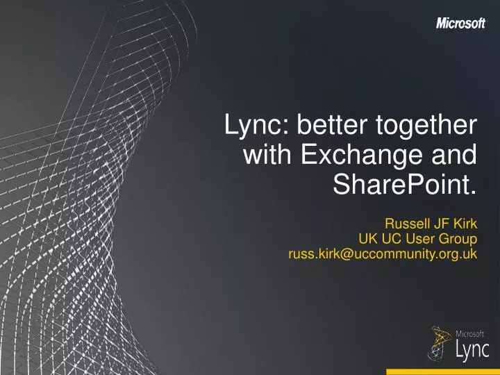 lync better together with exchange and sharepoint
