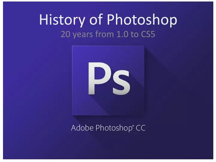 history of photoshop