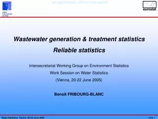 Wastewater generation &amp; treatment statistics Reliable statistics