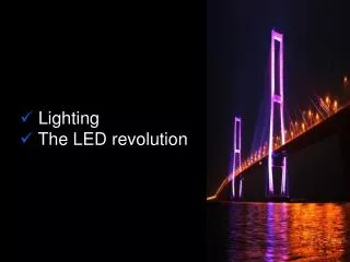 Lighting The LED revolution